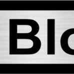 Özarslan Dizayn A Blok 10x20 cm Gümüş Renk Metal Yönlendirme Levhası