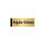 Özarslan Dizayn Ağda Odası 7x20 cm Altın Renk Metal Yönlendirme Levhası