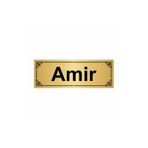Özarslan Dizayn Amir 7x20 cm Altın Renk Metal Yönlendirme Levhası