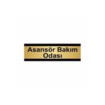 Özarslan Dizayn Asansör Bakım Odası 5x20 cm Altın Renk Metal Yönlendirme Levhası