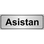 Özarslan Dizayn Asistan 10x20 cm Gümüş Renk Metal Yönlendirme Levhası
