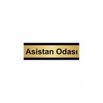 Özarslan Dizayn Asistan Odası 5x20 cm Altın Renk Metal Yönlendirme Levhası