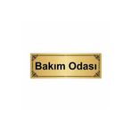 Özarslan Dizayn Bakım Odası 7x20 cm Altın Renk Metal Yönlendirme Levhası