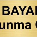 Özarslan Dizayn Bayan Soyunma Odası 10x20 cm Altın Renk Metal Yönlendirme Levhası