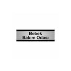 Özarslan Dizayn Bebek Bakım Odası 10x20 cm Gümüş Renk Metal Yönlendirme Levhası