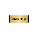 Özarslan Dizayn Bebek Odası 10x20 cm Altın Renk Metal Yönlendirme Levhası