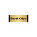 Özarslan Dizayn Bebek Odası 7x20 cm Altın Renk Metal Yönlendirme Levhası