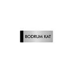 Özarslan Dizayn Bodrum Kat 5x20 cm Gümüş Renk Metal Yönlendirme Levhası