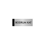 Özarslan Dizayn Bodrum Kat 7x20 cm Gümüş Renk Metal Yönlendirme Levhası