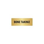 Özarslan Dizayn Bone Takınız 5x20 cm Altın Renk Metal Yönlendirme Levhası