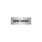Özarslan Dizayn Bone Takınız 5x20 cm Gümüş Renk Metal Yönlendirme Levhası