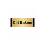 Özarslan Dizayn Cilt Bakımı 10x20 cm Altın Renk Metal Yönlendirme Levhası