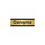 Özarslan Dizayn Danışma 7x20 cm Altın Renk Metal Yönlendirme Levhası
