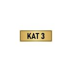 Özarslan Dizayn Departman Kapı İsimliği 3. Kat 5x20 cm Altın Renk Metal Yönlendirme Levhası