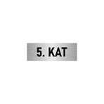 Özarslan Dizayn Departman Kapı İsimliği 5. Kat 7x20 cm Gümüş Renk Metal Yönlendirme Levhası
