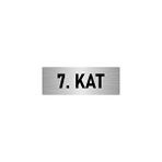Özarslan Dizayn Departman Kapı İsimliği 7. Kat 5x20 cm Gümüş Renk Metal Yönlendirme Levhası