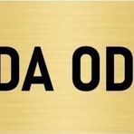Özarslan Dizayn Departman Kapı İsimliği Ağda Odası 5x20 cm Altın Renk Metal Yönlendirme Levhası