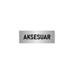 Özarslan Dizayn Departman Kapı İsimliği Aksesuar 10x20 cm Gümüş Renk Metal Yönlendirme Levhası
