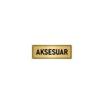 Özarslan Dizayn Departman Kapı İsimliği Aksesuar 7x20 cm Altın Renk Metal Yönlendirme Levhası