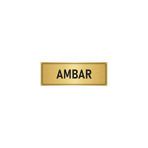 Özarslan Dizayn Departman Kapı İsimliği Ambar 5x20 cm Altın Renk Metal Yönlendirme Levhası