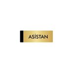 Özarslan Dizayn Departman Kapı İsimliği Asistan 10x20 cm Gümüş Renk Metal Yönlendirme Levhası