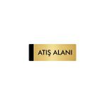 Özarslan Dizayn Departman Kapı İsimliği Atış Alanı 7x20 cm Altın Renk Metal Yönlendirme Levhası
