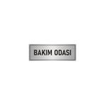 Özarslan Dizayn Departman Kapı İsimliği Bakım Odası 5x20 cm Gümüş Renk Metal Yönlendirme Levhası