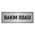 Özarslan Dizayn Departman Kapı İsimliği Bakım Odası 7x20 cm Gümüş Renk Metal Yönlendirme Levhası