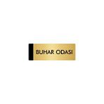 Özarslan Dizayn Departman Kapı İsimliği Buhar Odası 7x20 cm Altın Renk Metal Yönlendirme Levhası