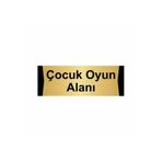 Özarslan Dizayn Departman Kapı İsimliği Çocuk Oyun Alanı 5x20 cm Altın Renk Metal Yönlendirme Levhası