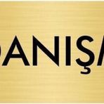 Özarslan Dizayn Departman Kapı İsimliği Danışma 7x20 cm Altın Renk Metal Yönlendirme Levhası