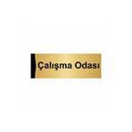 Özarslan Dizayn Departman Kapı İsimliği Ders Çalışma Odası 7x20 cm Altın Renk Metal Yönlendirme Levhası