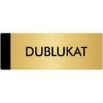 Özarslan Dizayn Departman Kapı İsimliği Dublukat 10x20 cm Altın Renk Metal Yönlendirme Levhası
