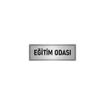Özarslan Dizayn Departman Kapı İsimliği Eğitim Odası 10x20 cm Gümüş Renk Metal Yönlendirme Levhası