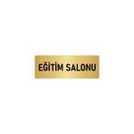 Özarslan Dizayn Departman Kapı İsimliği Eğitim Salonu 10x20 cm Altın Renk Metal Yönlendirme Levhası