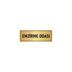 Özarslan Dizayn Departman Kapı İsimliği Emzirme Odası 5x20 cm Altın Renk Metal Yönlendirme Levhası