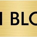 Özarslan Dizayn Departman Kapı İsimliği H Blok 10x20 cm Altın Renk Metal Yönlendirme Levhası
