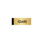 Özarslan Dizayn Departman Kapı İsimliği İdare 5x20 cm Altın Renk Metal Yönlendirme Levhası