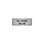 Özarslan Dizayn Departman Kapı İsimliği İlk Yardım Dolabı 7x20 cm Gümüş Renk Metal Yönlendirme Levhası