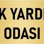 Özarslan Dizayn Departman Kapı İsimliği İlk Yardım Odası 5x20 cm Altın Renk Metal Yönlendirme Levhası