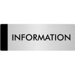 Özarslan Dizayn Departman Kapı İsimliği Information 5x20 cm Gümüş Renk Metal Yönlendirme Levhası