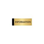 Özarslan Dizayn Departman Kapı İsimliği Information 7x20 cm Altın Renk Metal Yönlendirme Levhası