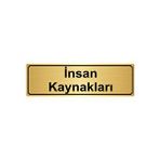 Özarslan Dizayn Departman Kapı İsimliği İnsan Kaynakları 7x20 cm Altın Renk Metal Yönlendirme Levhası