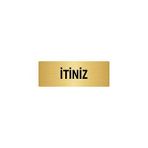 Özarslan Dizayn Departman Kapı İsimliği İtiniz 7x20 cm Altın Renk Metal Yönlendirme Levhası