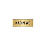 Özarslan Dizayn Departman Kapı İsimliği Kadın Wc 7x20 cm Gümüş Renk Metal Yönlendirme Levhası