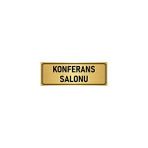 Özarslan Dizayn Departman Kapı İsimliği Konferans Salonu 5x20 cm Altın Renk Metal Yönlendirme Levhası