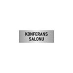 Özarslan Dizayn Departman Kapı İsimliği Konferans Salonu 7x20 cm Gümüş Renk Metal Yönlendirme Levhası
