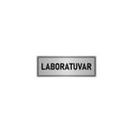 Özarslan Dizayn Departman Kapı İsimliği Laboratuvar 7x20 cm Gümüş Renk Metal Yönlendirme Levhası