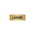 Özarslan Dizayn Departman Kapı İsimliği Lavabo 7x20 cm Altın Renk Metal Yönlendirme Levhası