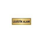 Özarslan Dizayn Departman Kapı İsimliği Lojistik 5x20 cm Altın Renk Metal Yönlendirme Levhası